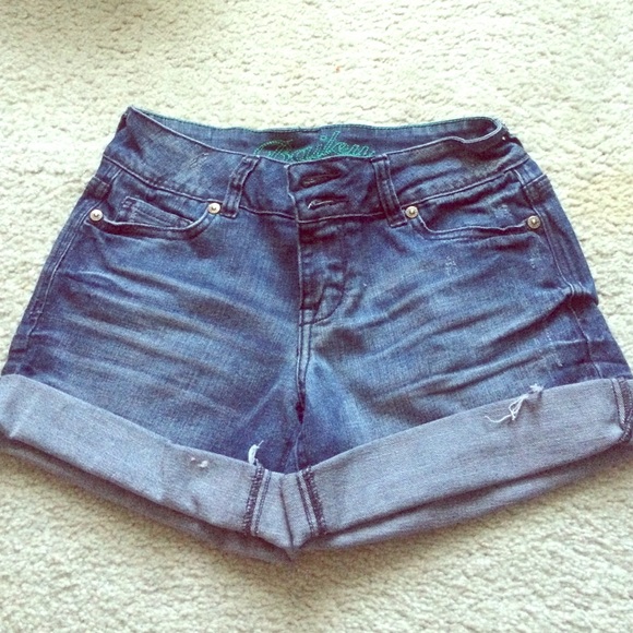Denim shorts