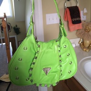 Lime green shoulder bag