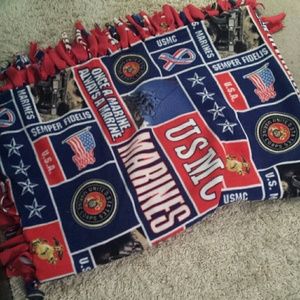 Large usmc fleece blanket