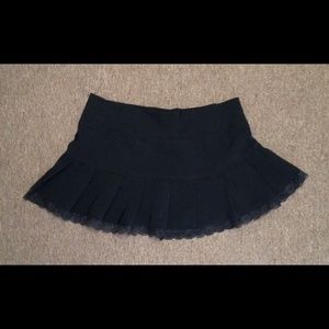 Black mini skirt