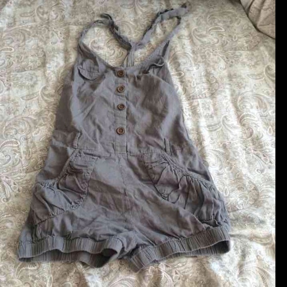 Grey romper halter straps