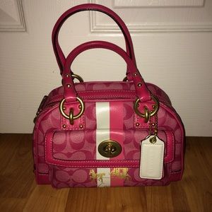 Small Hot Pink Coach Purse