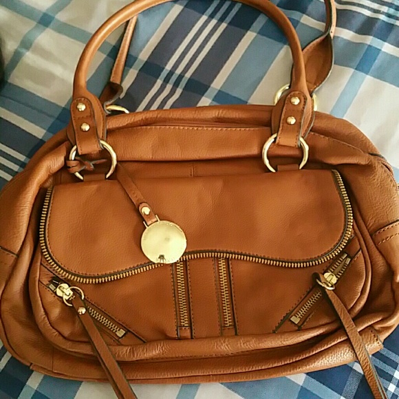 Authentic Franco Sarto tan leather purse - Picture 1 of 4