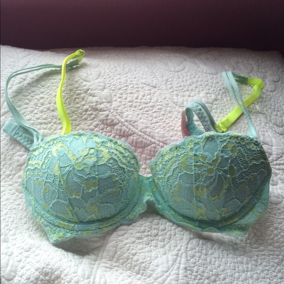 Pink Victoria secret lace bra
