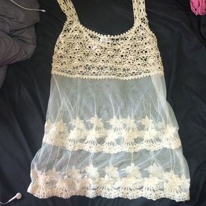 A lace t shirt