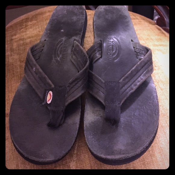 Rainbow Sandals. Black.