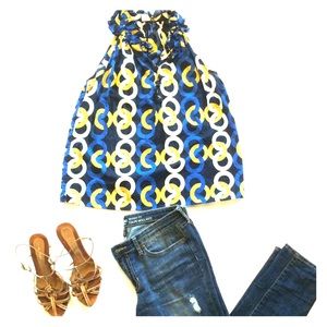 Jcrew multicolor top.