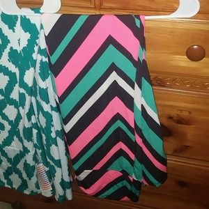 Chevron maxi skirt