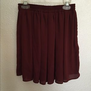Brandy Melville burgundy skirt