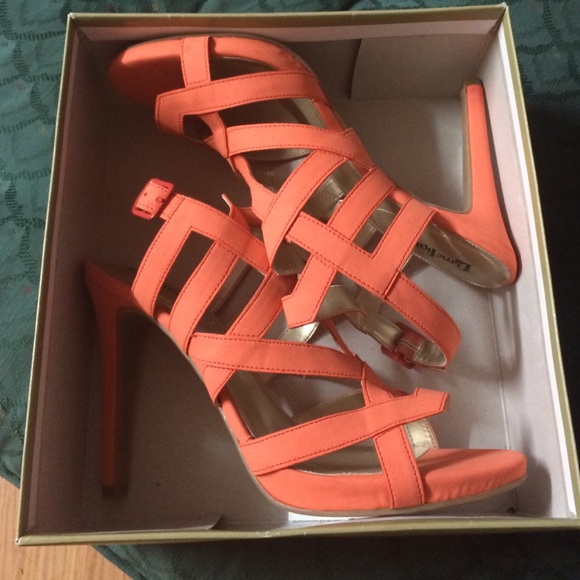 Orange 3inch high heels - Picture 3 of 3