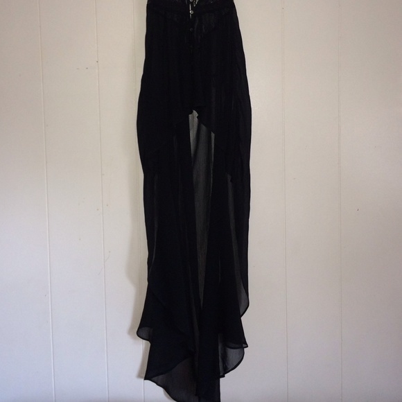 Cute high and low chiffon shirt dress - Picture 1 of 4