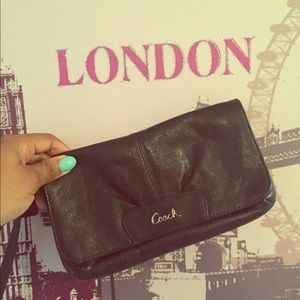 Black Coach Wristlet