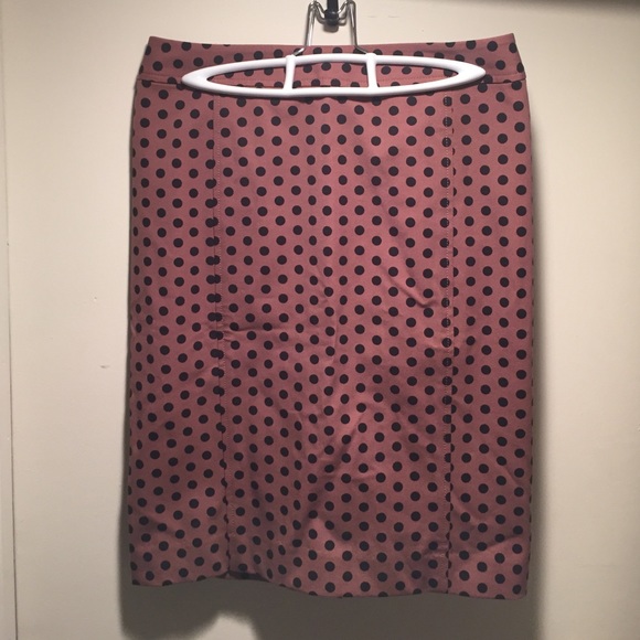 NWT LOFT Polka Dot Print Pencil Skirt