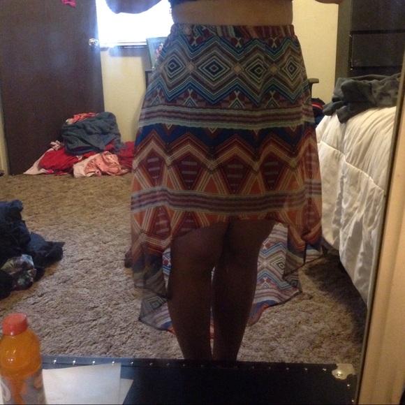 Forever 21 tribal hi low skirt - Picture 3 of 3