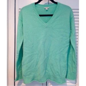 Seafoam green oversized GAP sweater