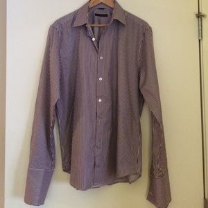 Men's Theory French cuff dress shirt
