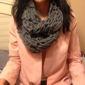 Dark grey infinity scarf