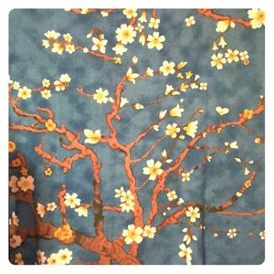 Blue Cherry Blossom Tapestry