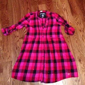 Pink VS plaid dress