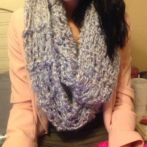 Extra soft hand made infinity scarf.