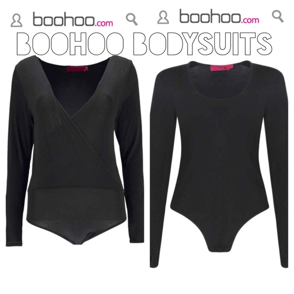 Boohoo Bundle of black bodysuits
