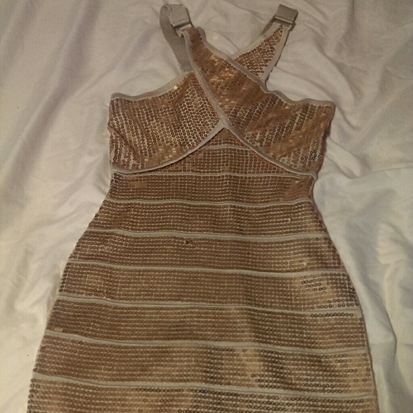 Gold Sequin Dress