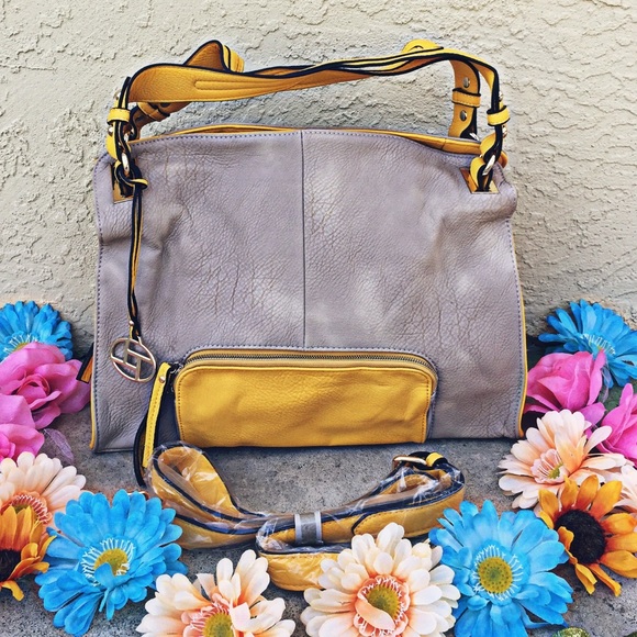 Handbags - Joyful Mustard Marvel Handbag