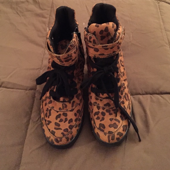 Leopard Wedges