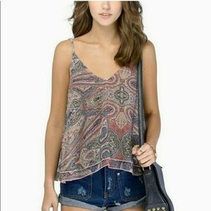 Tobi Captivate Me Paisley Tank - medium