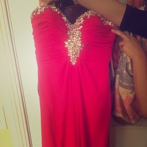 Prom dress (watermelon color)
