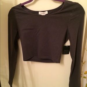 Grey long sleeved shirt