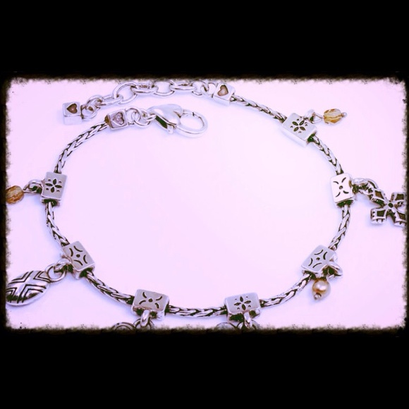 🎀BRIGHTON🎀 TINY CHARMS HEART CROSS BRACELET💥 - Picture 4 of 4