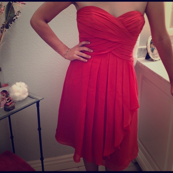 Coral dress👗