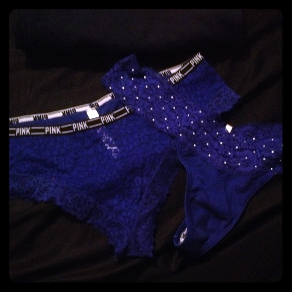 TWO blue VS panties!