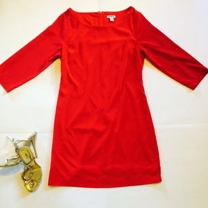 Red casual dress