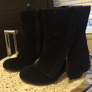 Black Fergalicious booties size 6