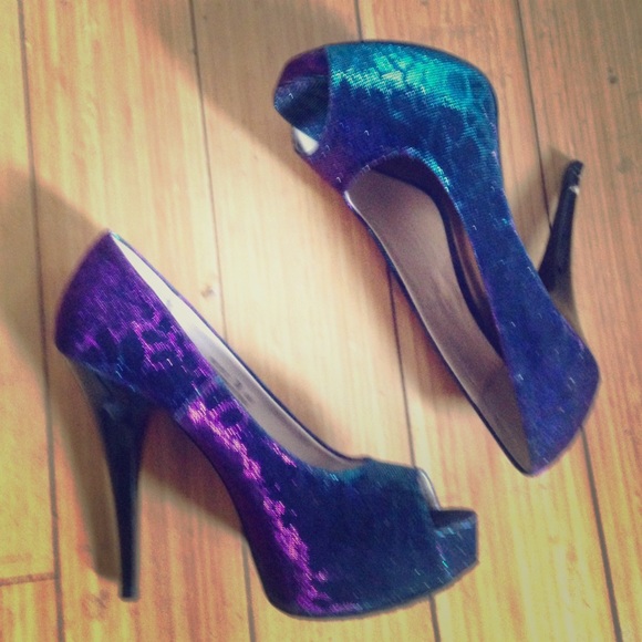 multi color shoes