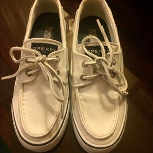 Sperry boat shoes women's size 5 white