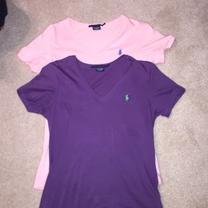 Bundled Women Polo Vneck Shirts