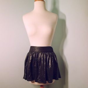 Juicy Couture Pewter Foil Skirt