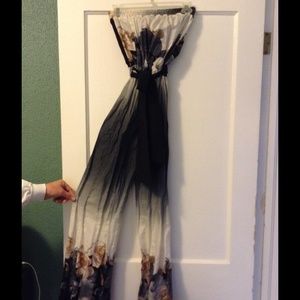 Vintage Floral Jumpsuit XS