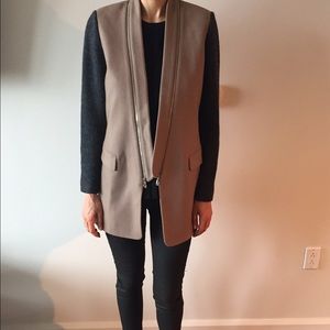 TIBI beige classic coat SIZE4