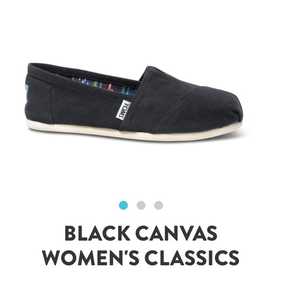 Black TOMS Classic Canvas