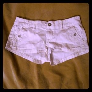White Shortie Shorts (Brand: Unionbay)