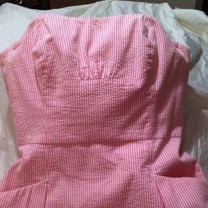 Lilly Pulitzer Strapless Dress Pink
