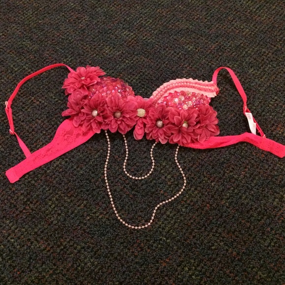 flower child rave bra custom made - Picture 1 of 2