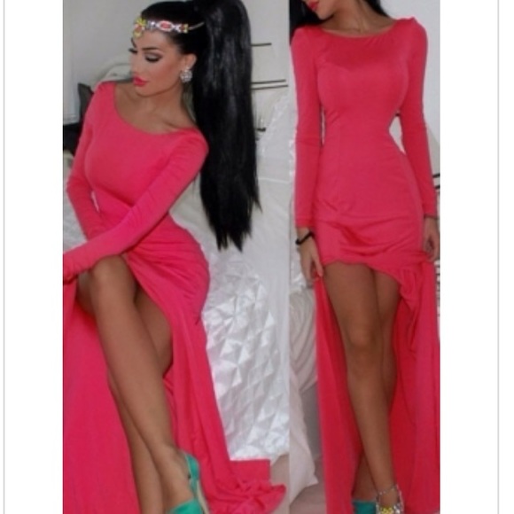 Dresses & Skirts - Long pink maxi dress small S NWOT