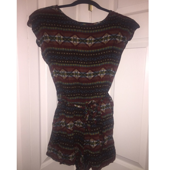 Tribal Print Romper