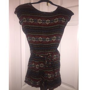 Tribal Print Romper