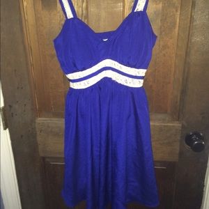 Blue/ lace dress